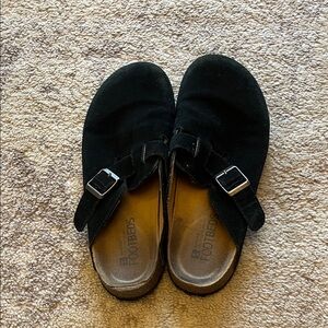 White Mountain Black Flats with Buckle